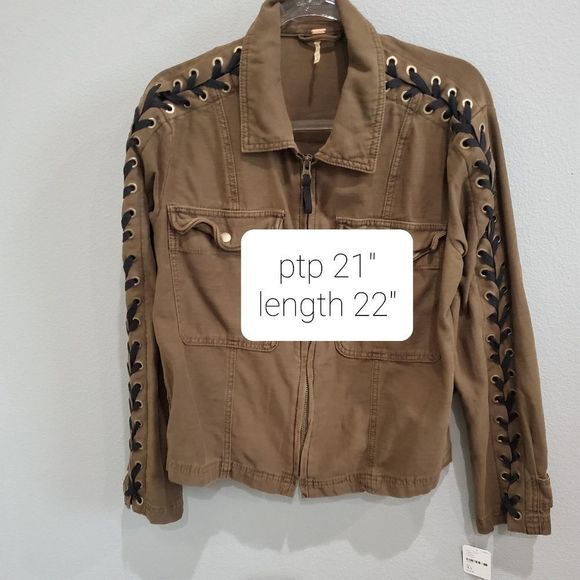 NWT Free People lace up jacket - Picture 7 of 8